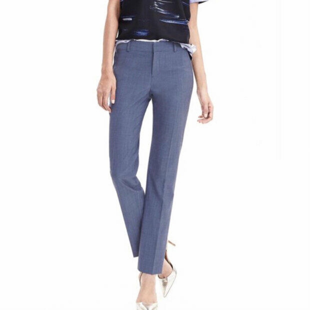 Lightweight wool light blue pants - BR Martin Fit size 0